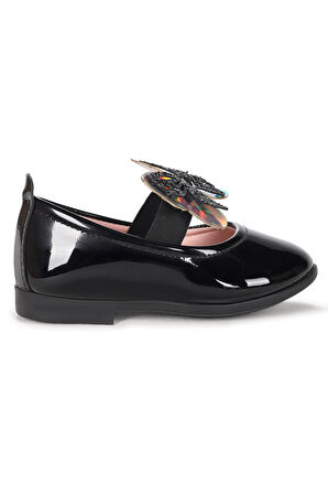  Menz Kelebek Lastikli Kız Bebek Babet Ayakkabı