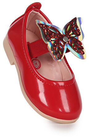  Menz Kelebek Lastikli Kız Bebek Babet Ayakkabı