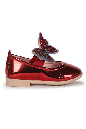  Menz Kelebek Lastikli Kız Bebek Babet Ayakkabı