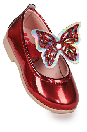  Menz Kelebek Lastikli Kız Bebek Babet Ayakkabı