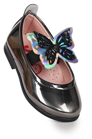  Menz Kelebek Lastikli Kız Bebek Babet Ayakkabı