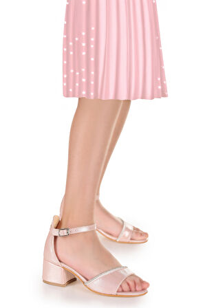 Kiko Kids Elos Günlük Kız Çocuk 4 Cm Topuklu Sandalet Ayakkabı