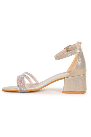 Kiko Kids Nobe Günlük Kız Çocuk 4 Cm Topuklu Sandalet Ayakkabı