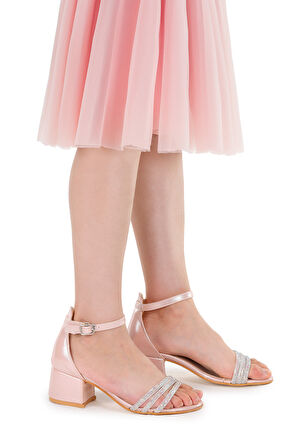Kiko Kids Nobe Günlük Kız Çocuk 4 Cm Topuklu Sandalet Ayakkabı