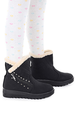 Kiko Kids Hezan Fermuarlı Kız Çocuk Bot Ayakkabı