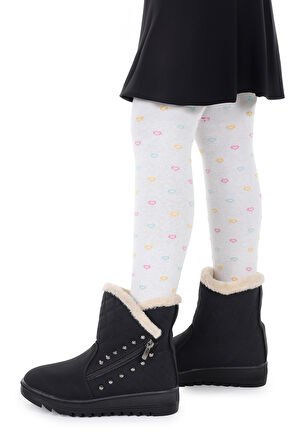 Kiko Kids Hezan Fermuarlı Kız Çocuk Bot Ayakkabı