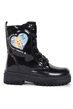 Kiko Kids Etil Rugan Fermuarlı Kız Çocuk Bot Ayakkabı