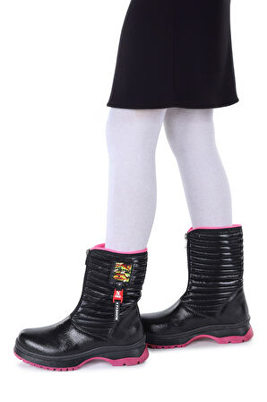 Kiko Kids Mesan Çatlak Fermuarlı Günlük Kız Çocuk Bot Ayakkabı