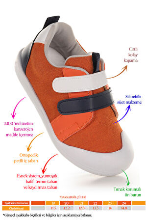 Kiko Kids Şifu İlk Adım Cırtlı Erkek Bebek Spor Ayakkabı