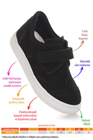 Kiko Kids Richie Cırtlı İlk Adım Günlük Erkek Bebek Casual Ayakkabı