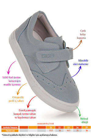 Kiko Kids Richie Cırtlı İlk Adım Günlük Erkek Bebek Casual Ayakkabı