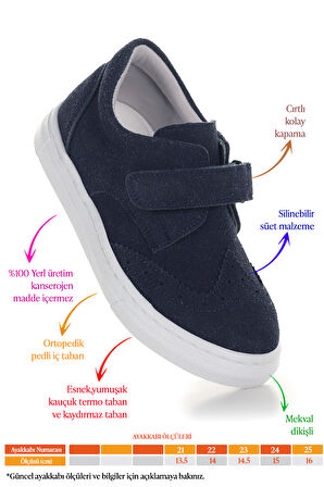 Kiko Kids Richie Cırtlı İlk Adım Günlük Erkek Bebek Casual Ayakkabı