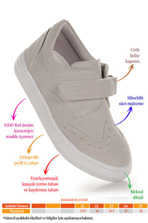 Kiko Kids Richie Cırtlı İlk Adım Günlük Erkek Bebek Casual Ayakkabı