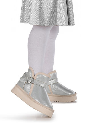 Kiko Kids Rokca Cilt Kemerli Kız Çocuk Bot Ayakkabı