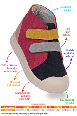 Kiko Kids Mufasa İlk Adım Cırtlı Kız Bebek Günlük Bot Ayakkabı