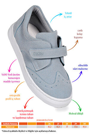 Kiko Kids Richie Cırtlı Günlük Erkek Çocuk Casual Ayakkabı