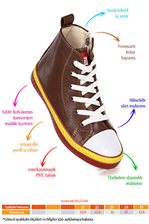  Pant Günlük Bağcıklı Fermuarlı Erkek Bebek Spor Ayakkabı