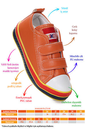 Kiko Kids Raka Cırtlı Erkek Çocuk Günlük Spor Ayakkabı