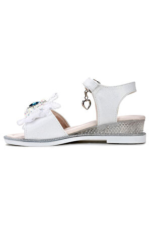 Kiko Kids Bufly Fiyonklu Kız Çocuk Sandalet Ayakkabı