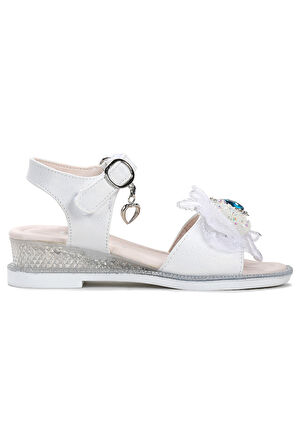 Kiko Kids Bufly Fiyonklu Kız Çocuk Sandalet Ayakkabı