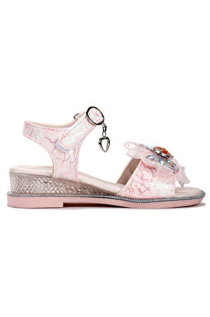 Kiko Kids Pige Fiyonklu Kız Çocuk Sandalet Ayakkabı