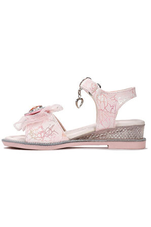 Kiko Kids Pige Fiyonklu Kız Çocuk Sandalet Ayakkabı