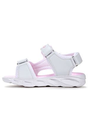 Kiko Kids Unicorn Günlük Işıklı Cırtlı Kız Çocuk Sandalet Ayakkabı