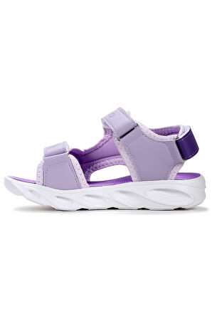 Kiko Kids Unicorn Günlük Işıklı Cırtlı Kız Çocuk Sandalet Ayakkabı