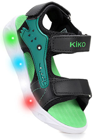 Kiko Kids Arnı Günlük Işıklı Cırtlı Erkek Çocuk Sandalet Ayakkabı