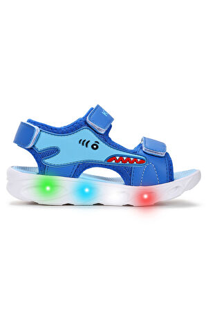Kiko Kids Soren Günlük Işıklı Cırtlı Erkek Çocuk Sandalet Ayakkabı