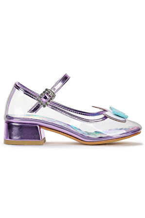 Kiko Kids Unicorn Kız Çocuk Topuklu Abiye Şeffaf Ayakkabı