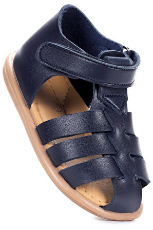 Kiko Kids Lonpe İlk Adım Cırtlı Erkek Bebek Sandalet