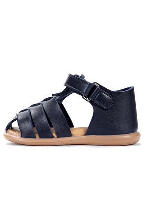 Kiko Kids Lonpe İlk Adım Cırtlı Erkek Bebek Sandalet