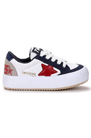 Kiko Kids Rida Günlük Cırtlı Bağcıklı Erkek Çocuk Spor Ayakkabı