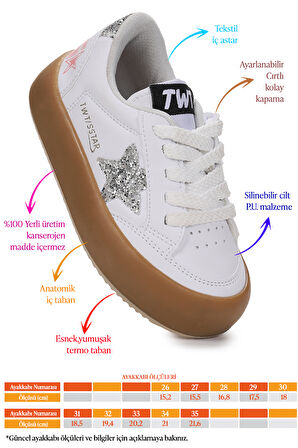 Kiko Kids Rida Günlük Bağcıklı Kız Çocuk Spor Ayakkabı