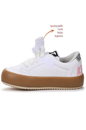 Kiko Kids Rida Günlük Bağcıklı Kız Çocuk Spor Ayakkabı