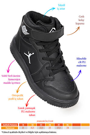 Kiko Kids Haykat Cırtlı Basketbol Erkek/Kız Çocuk Spor Ayakkabı