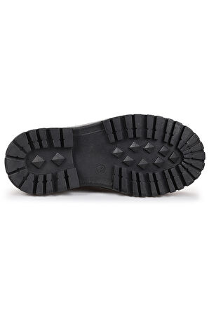  Teze %100 Deri Cırtlı Erkek Çocuk Bot Ayakkabı