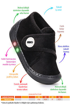  Petri Günlük Işıklı Erkek Bebek Ev Okul Kreş Panduf