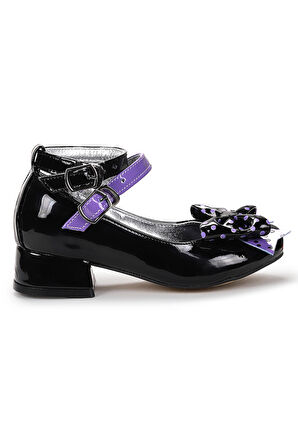  Star Fiyonklu Kız Çocuk Topuklu Abiye Ayakkabı