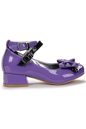  Star Fiyonklu Kız Çocuk Topuklu Abiye Ayakkabı