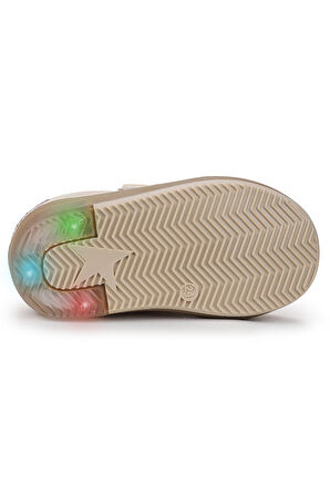 Kiko Kids Rena Günlük Cırtlı Işıklı Kız Bebek Spor Ayakkabı