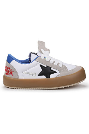  Rida Günlük Cırtlı Bağcıklı Erkek Çocuk Spor Ayakkabı