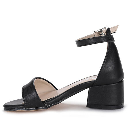 Kiko Kids Sheila Cilt Günlük Kız Çocuk 4 Cm Topuklu Sandalet Abiye Ayakkabı