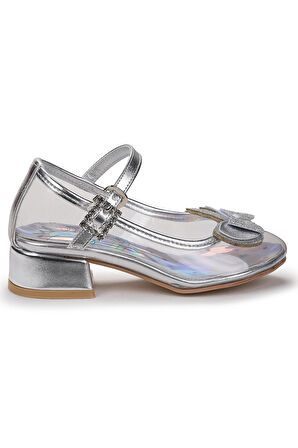 Kiko Kids Unicorn Kız Çocuk Topuklu Abiye Şeffaf Ayakkabı