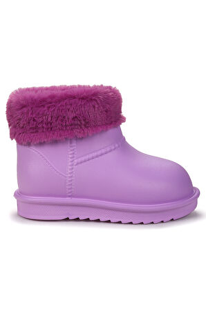 Kiko Kids Geta Su Geçirmez İçi Kürklü Kız Çocuk Eva Yağmur Kar Çizme