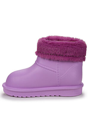 Kiko Kids Geta Su Geçirmez İçi Kürklü Kız Çocuk Eva Yağmur Kar Çizme