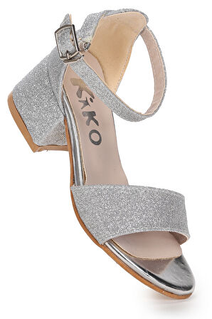 Kiko Kids Alexa Günlük Kız Çocuk 4 Cm Topuklu Sandalet Abiye Ayakkabı