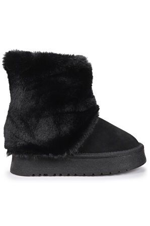 Kiko Kids Nera  Kürklü Kız Çocuk Süet Bot Ayakkabı