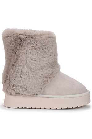 Kiko Kids Nera  Kürklü Kız Çocuk Süet Bot Ayakkabı